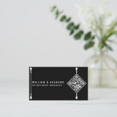 Aangepaste moderne QR-code | Professioneel Eenvoud Visitekaartje (Staand voorkant)