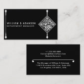 Aangepaste moderne QR-code | Professioneel Eenvoud Visitekaartje (Voorkant / Achterkant)