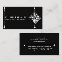 Aangepaste moderne QR-code | Professioneel Eenvoud Visitekaartje