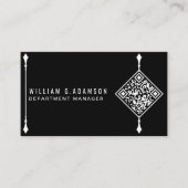 Aangepaste moderne QR-code | Professioneel Eenvoud Visitekaartje (Voorkant)