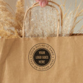 Aangepaste moderne ronde zakelijke Logo met slogan Zelfinktende Stempel