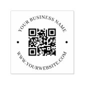 Aangepaste moderne ronde zakelijke QR-code promoti Zelfinktende Stempel (Design)