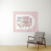 Aangepaste moderne roze één domme gans eerste verj wandkleed (In Situ (horizontaal))