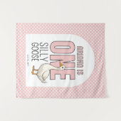 Aangepaste moderne roze één domme gans eerste verj wandkleed (Voorkant (horizontaal))