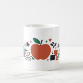 Aangepaste moderne Scandi-chique appelkunst voor l Koffiemok (Center)