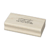 Aangepaste moderne script adresstempel rubberstempel (Stempel)