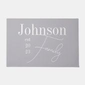 Aangepaste moderne Script-naam Deurmat (Voorkant)