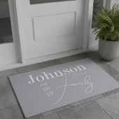Aangepaste moderne Script-naam Deurmat