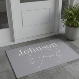 Aangepaste moderne Script-naam Deurmat