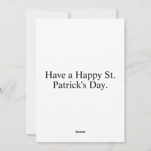 Aangepaste moderne Sjabloon St. Paddys voor huisdi (Achterkant)