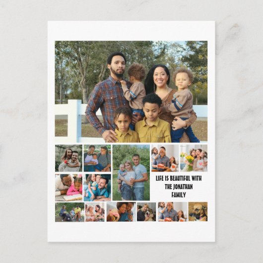 Aangepaste moderne Sjabloon voor fotocollage 14 (Voorkant)