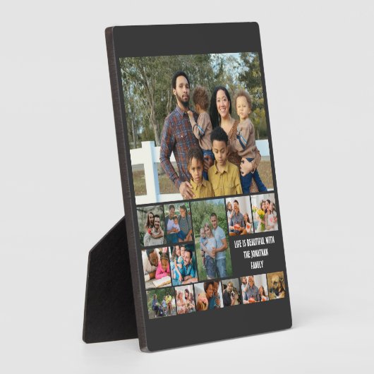 Aangepaste moderne Sjabloon voor fotocollage 14 Fotoplaat (Zijkant)