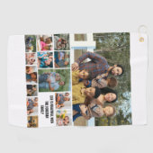 Aangepaste moderne Sjabloon voor fotocollage 14 Golfhanddoek (Horizontaal)