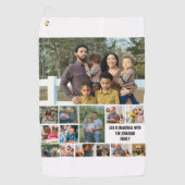 Aangepaste moderne Sjabloon voor fotocollage 14 Golfhanddoek (Voorkant)