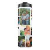 Aangepaste moderne Sjabloon voor fotocollage 14 Thermosbeker (Voorkant)