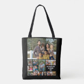 Aangepaste moderne Sjabloon voor fotocollage 14 Tote Bag (Achterkant)