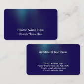 Aangepaste moderne stijlvolle Christelijke kerkvoo Visitekaartje (Voorkant / Achterkant)