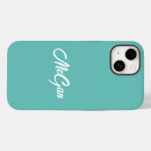 Aangepaste moderne stijlvolle naam minimaal monogr Case-Mate iPhone case (Achterkant (horizontaal))