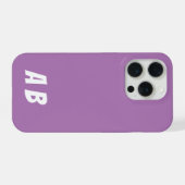 Aangepaste Moderne Stijlvolle Naam Minimaal Paarse iPhone Hoesje (Achterkant horizontaal)