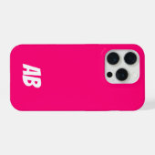 Aangepaste moderne stijlvolle naam Minimal Royal P iPhone Hoesje (Achterkant horizontaal)