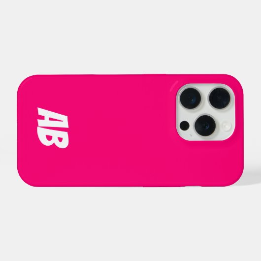 Aangepaste moderne stijlvolle naam Minimal Royal P iPhone Hoesje (Achterkant horizontaal)