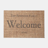 Aangepaste moderne, stijlvolle tekst voor bovendel deurmat (Voorkant)