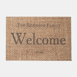 Aangepaste moderne, stijlvolle tekst voor bovendel deurmat