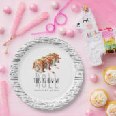 Aangepaste moderne sushi volwassen verjaardag papieren bordje (Feest)