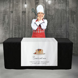Aangepaste moderne tafelkleed banner brunch voor b wandkleed