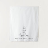 Aangepaste moderne tafelkleed banner taart voor za wandkleed (Voorkant)