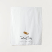 Aangepaste moderne tafelloper banner zoetigheden wandkleed (Voorkant)
