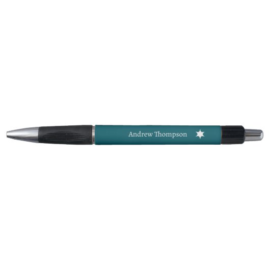 Aangepaste Moderne tekst minimalistische Marine bl Pen (Voorkant)