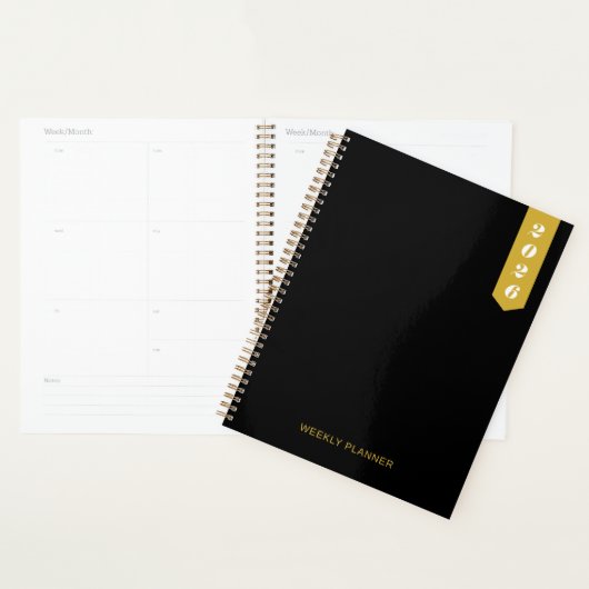 Aangepaste Moderne Tekst Stijlvolle WEEKPLANNER Planner (Display)