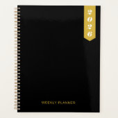 Aangepaste Moderne Tekst Stijlvolle WEEKPLANNER Planner (Voorkant)