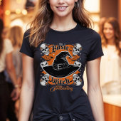 Aangepaste Moderne Tekst Vrouwen Heks Halloween Ko T-shirt