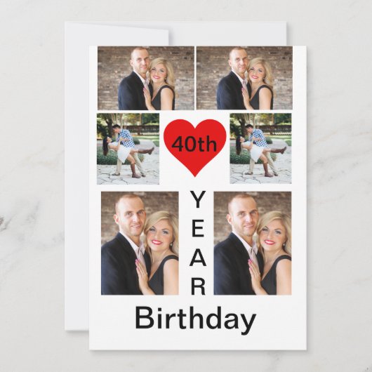 Aangepaste moderne trendy Birthday Kaart (Voorkant)