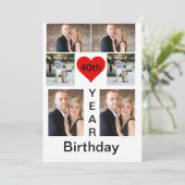 Aangepaste moderne trendy Birthday Kaart (Staand voorkant)