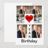 Aangepaste moderne trendy Birthday Kaart (Voorkant / Achterkant)