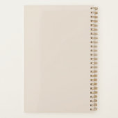 Aangepaste moderne tropische vakantie reis planner (Achterkant)