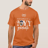 Aangepaste moderne trotse familie van de Afstudere T-shirt (Voorkant)