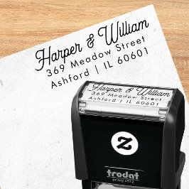 Aangepaste moderne trouwenvelop adresstempel zelfinktende stempel