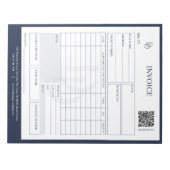 Aangepaste moderne trouwplanner factuur voor bruil notitieblok (Voorkant)