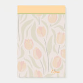 Aangepaste Moderne tulpentuin Geel Groen Post-it® Notes (Voorkant)