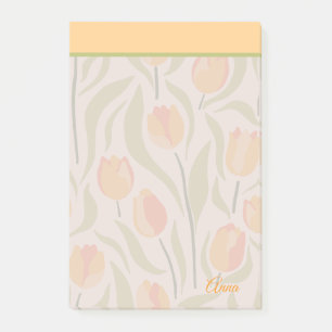 Aangepaste Moderne tulpentuin Geel Groen Post-it® Notes
