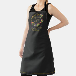 Aangepaste, moderne Tulps Gold- en Black Event Pla Schort