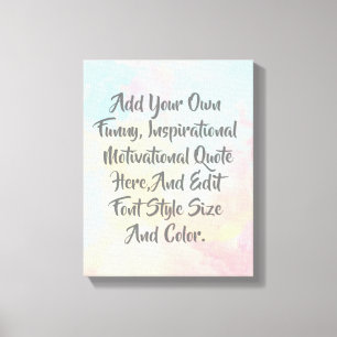Aangepaste moderne typografie canvas afdruk