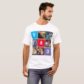 Aangepaste moderne typografie Pap Foto Collage T-shirt (Voorkant volledig)