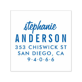 Aangepaste moderne typografie | Stijlvol retouradr Zelfinktende Stempel