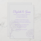 Aangepaste moderne uitnodigingen voor bruiloft in (Voorkant / Achterkant)