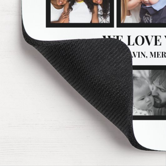 Aangepaste moderne vaders Dag 11 Foto Collage Muismat (Hoek)